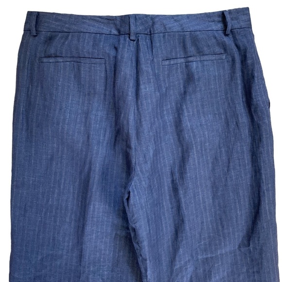 Lauren Ralph Lauren New With Tags The Andover Modern Wide Leg Pant 100% Linen - Picture 4 of 11